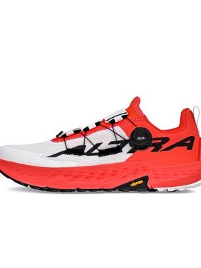 NWT Altra Timp 5 Trail Running Shoe BOA / White & Red / 7